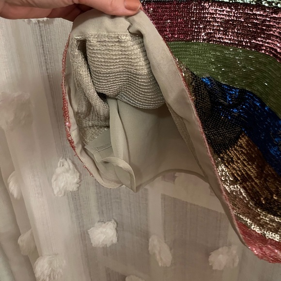 Not So Serious Sequin Dress - Shimmer Striped Mini Dress from Anthropologie - Picture 4 of 7